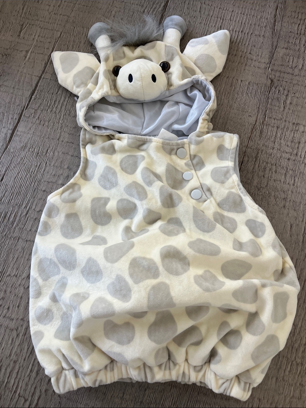 Target Giraffe Hooded Baby Romper Costume 12-18 months